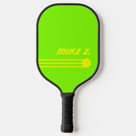 Aangepaste gepersonaliseerde Zure Kleuren Modern N Pickleball Paddle (Achterkant)