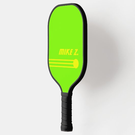 Aangepaste gepersonaliseerde Zure Kleuren Modern N Pickleball Paddle (Links)