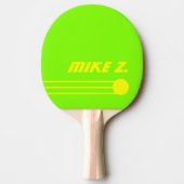 Aangepaste gepersonaliseerde Zure Kleuren Modern Tafeltennisbatje (Voorkant)