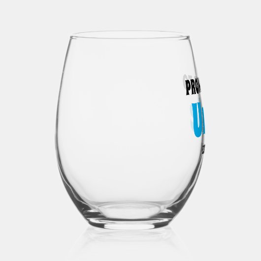 Aangepaste gepromoveerd tot oom zwangerschap aanko wijnglas zonder voet (Rechts)