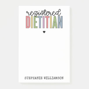 Aangepaste geregistreerde diëtititititiaanse mult post-it® notes