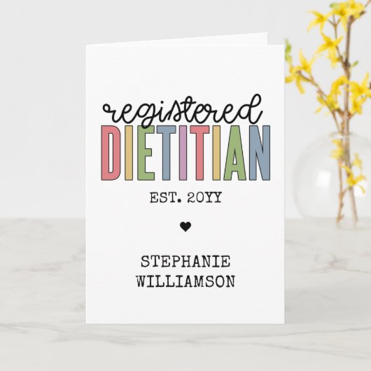 Aangepaste geregistreerde diëtititititiaanse multi kaart (Gele Bloem)