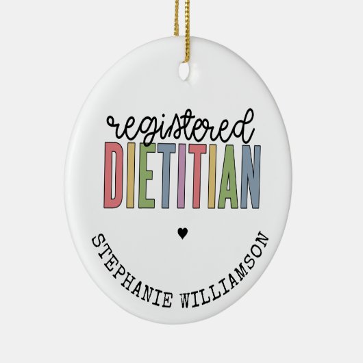 Aangepaste geregistreerde diëtititititiaanse multi keramisch ornament (Rechts)