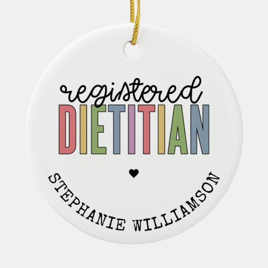 Aangepaste geregistreerde diëtititititiaanse multi keramisch ornament (Voorkant)