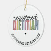 Aangepaste geregistreerde diëtititititiaanse multi keramisch ornament (Links)