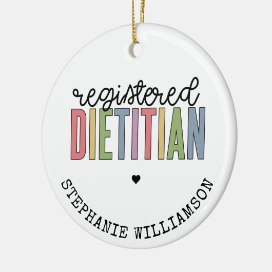 Aangepaste geregistreerde diëtititititiaanse multi keramisch ornament (Links)