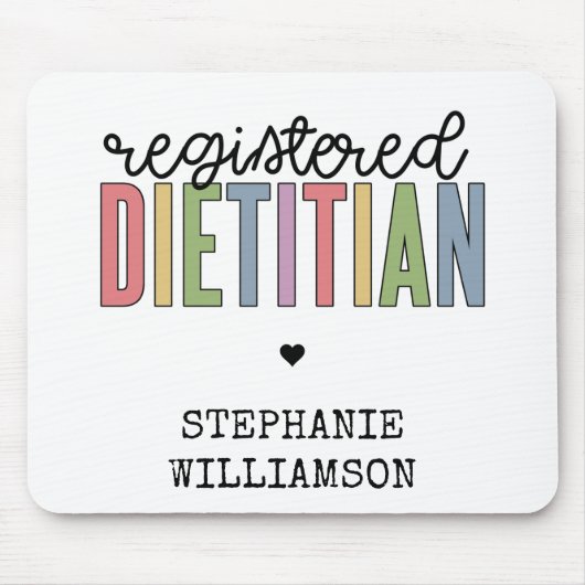 Aangepaste geregistreerde diëtititititiaanse multi muismat (Voorkant)