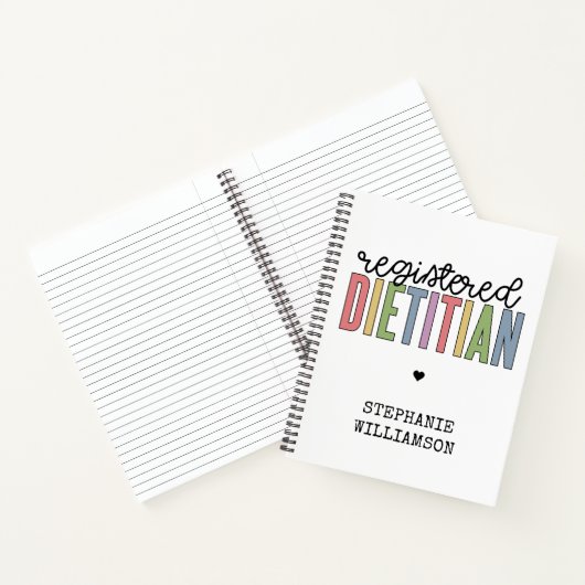 Aangepaste geregistreerde diëtititititiaanse multi notitieboek (Binnen)