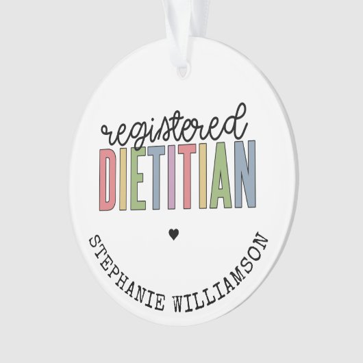 Aangepaste geregistreerde diëtititititiaanse multi ornament (voorkant)