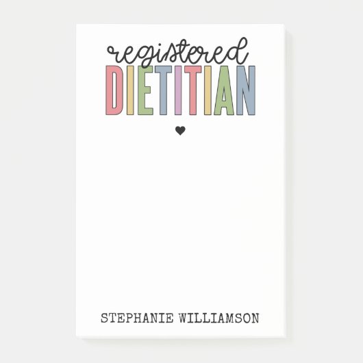 Aangepaste geregistreerde diëtititititiaanse multi post-it® notes (Voorkant)