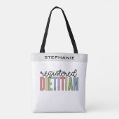 Aangepaste geregistreerde diëtititititiaanse multi tote bag (Achterkant)