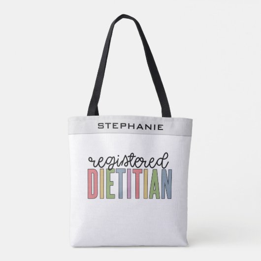 Aangepaste geregistreerde diëtititititiaanse multi tote bag (Achterkant)