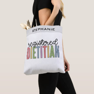 Aangepaste geregistreerde diëtititititiaanse multi tote bag