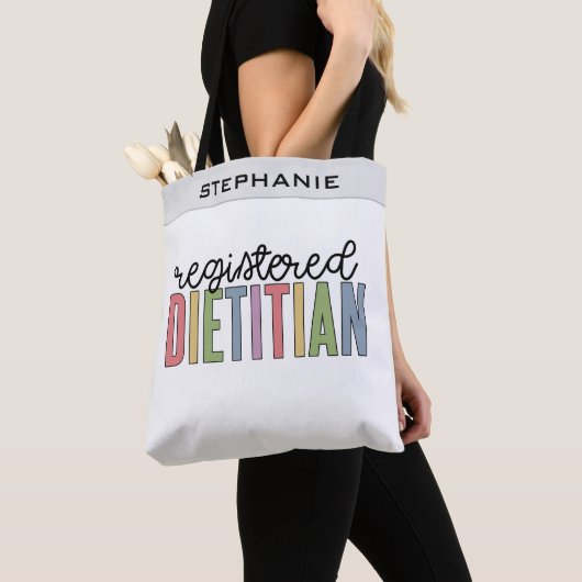 Aangepaste geregistreerde diëtititititiaanse multi tote bag (Dichtbij)