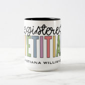 Aangepaste geregistreerde diëtititititiaanse multi tweekleurige koffiemok (Center)