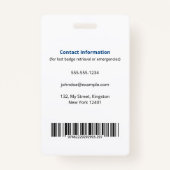 Aangepaste Geregistreerde Verpleegkundige RN Foto  Badge (Achterkant)