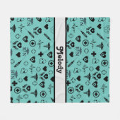 Aangepaste geregistreerde verpleegsters fleece deken (Voorkant (Horizontaal))