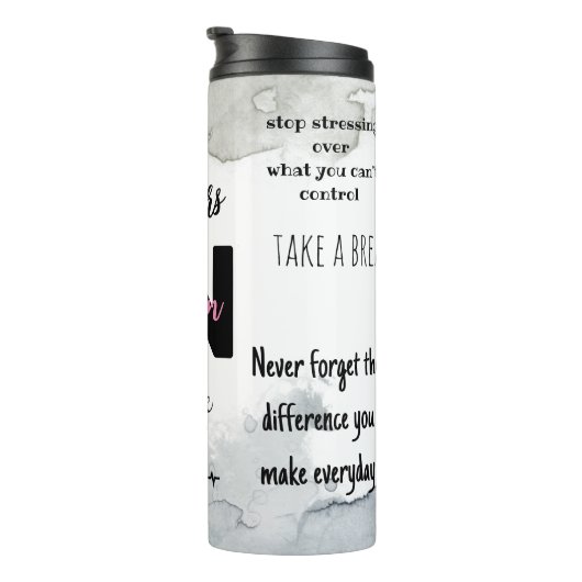 Aangepaste geregistreerde zure RN bevestiging Thermosbeker (Geroteerd rechts)