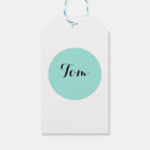 Aangepaste geschenk Labels Paarse strepen Cadeaulabel (Achterkant)