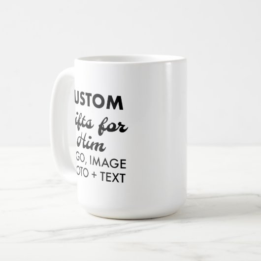 Aangepaste geschenken voor Hem Classic Witte Mok 1 (Voorkant links)