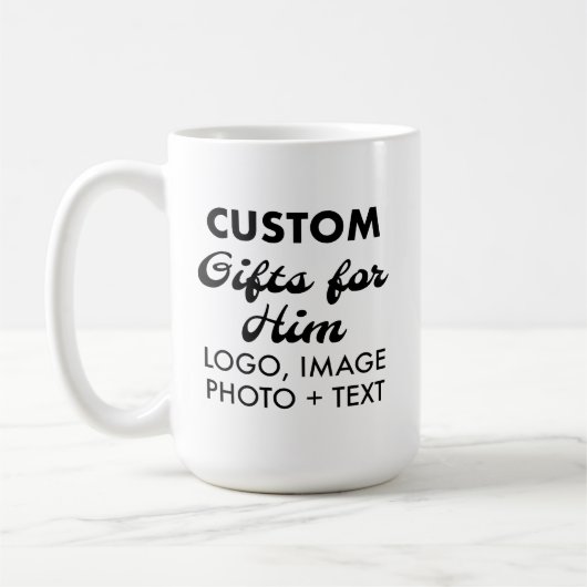 Aangepaste geschenken voor Hem Classic Witte Mok 1 (Links)