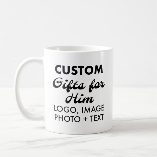 Aangepaste geschenken voor Hem Classic Witte Mok 1 (Links)