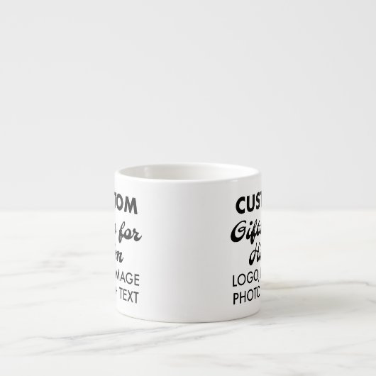 Aangepaste geschenken voor Hem Espresso Cup 6oz. Espresso Kop (Voorkant)