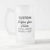 Aangepaste geschenken voor Hem Frosted Glass Mok 1 (Links)