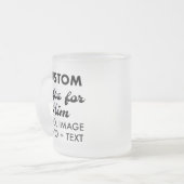 Aangepaste geschenken voor Hem Frosted Glass Mok 1 (Voorkant links)
