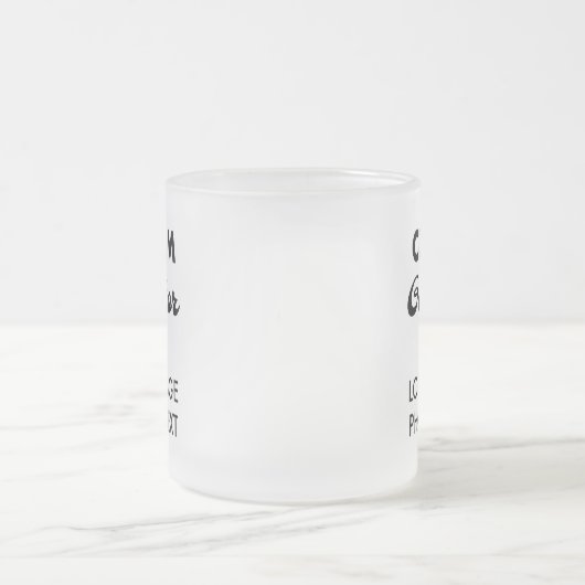 Aangepaste geschenken voor Hem Frosted Glass Mok 1 (Center)