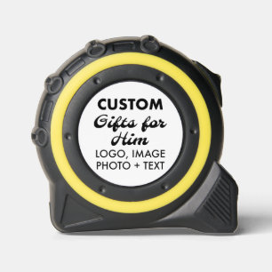 Aangepaste geschenken voor Hem Geel Zwart 16 'Tape Rolmaat