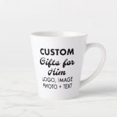Aangepaste geschenken voor Hem Grote Latte Mok 12o (Rechts)