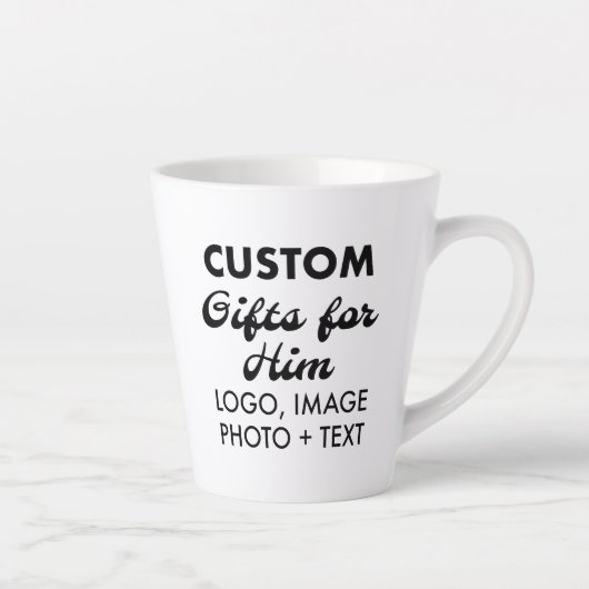 Aangepaste geschenken voor Hem Grote Latte Mok 12o (Rechts)