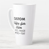 Aangepaste geschenken voor Hem Grote Latte Mok 17o (Linkerhoek)