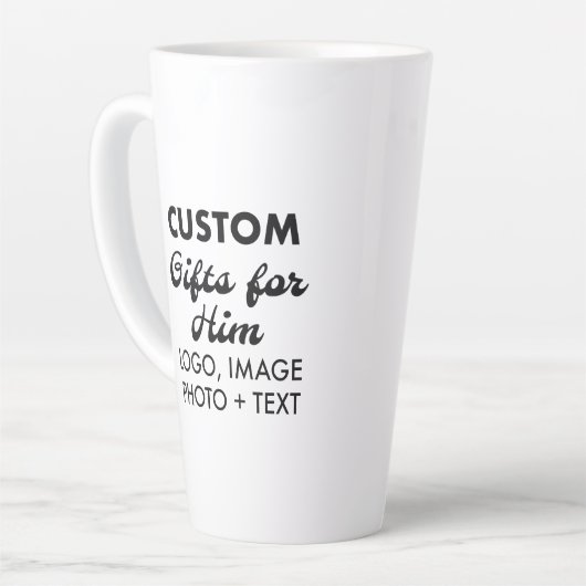 Aangepaste geschenken voor Hem Grote Latte Mok 17o (Linkerhoek)