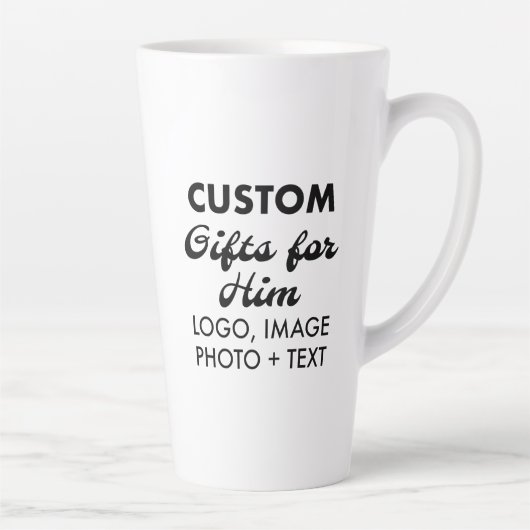 Aangepaste geschenken voor Hem Grote Latte Mok 17o (Rechts)