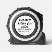 Aangepaste geschenken voor Hem Zilver Zwart 16 'Ta Rolmaat (Voorkant)