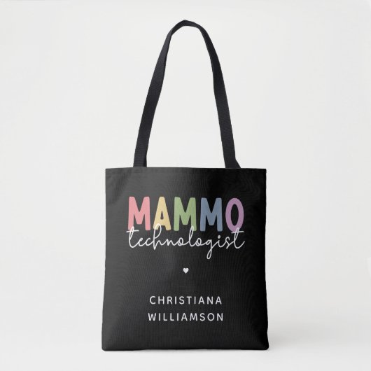 Aangepaste geschenken voor mammo-technoloog mammog tote bag (Voorkant)