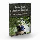 Aangepaste geschenken voor oudere ouderparen Grijs Fotoblokken (Links)
