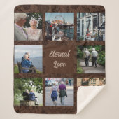 Aangepaste geschenken voor oudere ouders Koppels B Sherpa Deken (Voorkant)