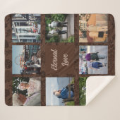 Aangepaste geschenken voor oudere ouders Koppels B Sherpa Deken (Voorkant (horizontaal))