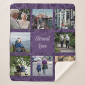 Aangepaste geschenken voor Oudere Ouders Koppels V Sherpa Deken (Voorkant)