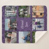 Aangepaste geschenken voor Oudere Ouders Koppels V Sherpa Deken (Voorkant (horizontaal))