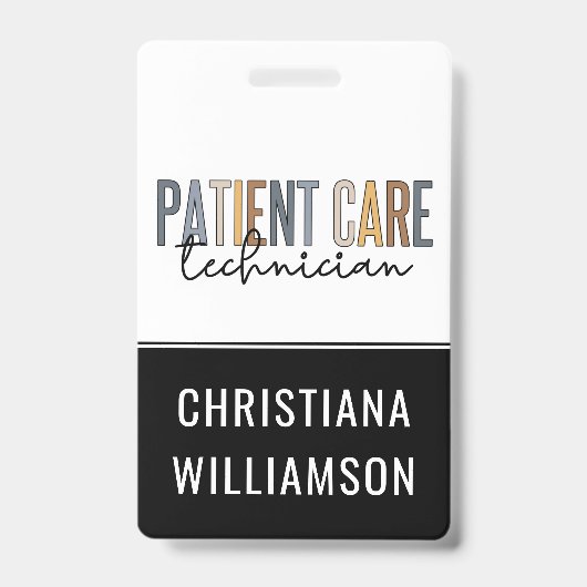 Aangepaste geschenken voor Patient Care Technician Badge (Voorzijde)
