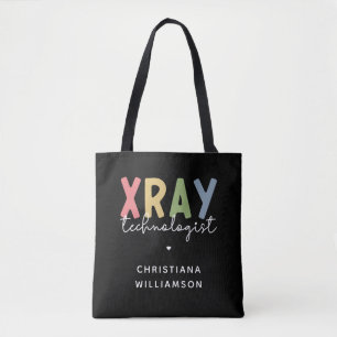 Aangepaste geschenken voor röntgenlaboranten tote bag