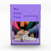 Aangepaste geschenken voor vrienden die weg Violet Fotoblokken (Voorkant)