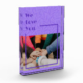 Aangepaste geschenken voor vrienden die weg Violet Fotoblokken (Links)