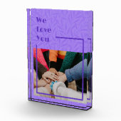 Aangepaste geschenken voor vrienden die weg Violet Fotoblokken (Rechts)