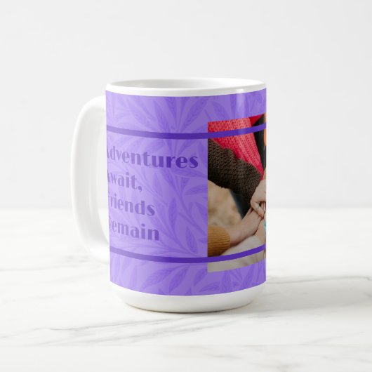 Aangepaste geschenken voor vrienden die weg Violet Koffiemok (Voorkant links)