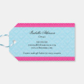 Aangepaste geschenkmand Business Cadeaulabel (Achterkant Horizontaal)